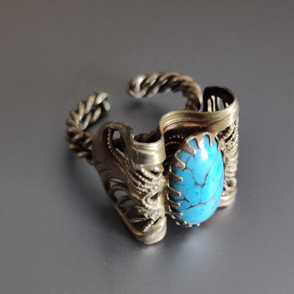 Vintage West Germany Cocktail Ring - Picture 14 of 15